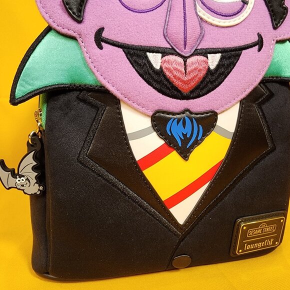 Loungefly Sesame Street Count Von Count Cosplay Mini Backpack NEW - Picture 5 of 15